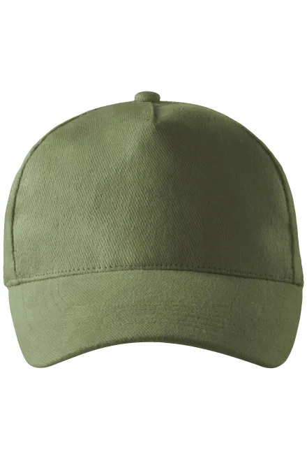 5-Panel-Baseballmütze - khaki, einstellbar
