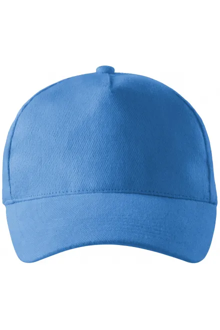 5-Panel-Baseballmütze - hellblau, einstellbar