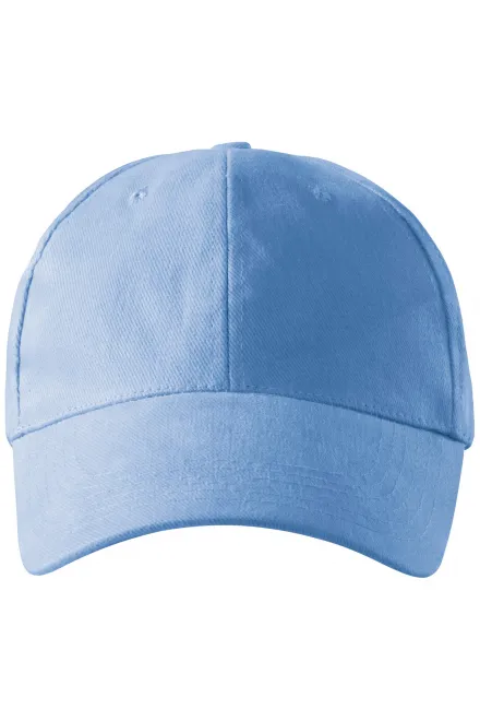 6-Panel-Baseballmütze - Himmelblau, einstellbar