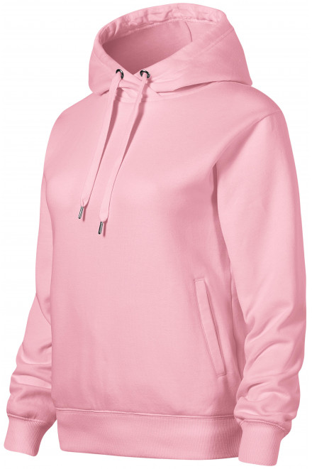 Bequemes Damen-Sweatshirt mit Kapuze, rosa, Damen-Sweatshirts