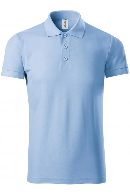 Bequemes Poloshirt für Herren - Himmelblau, 3XL