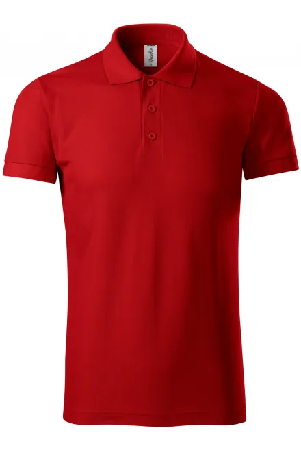 Bequemes Poloshirt für Herren - rot, 3XL