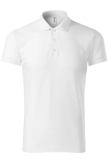 Bequemes Poloshirt für Herren - weiß, 3XL