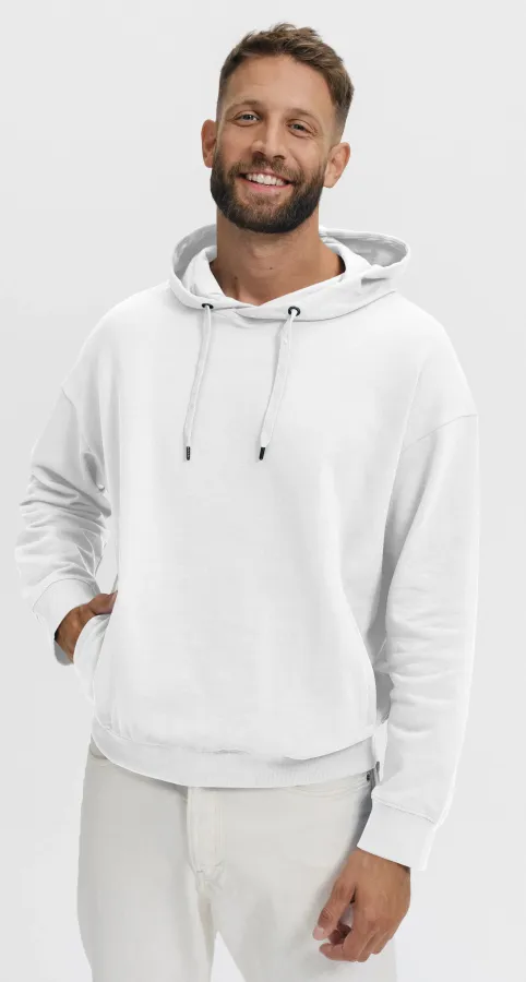 Bequemer Herren-Hoodie, weiß Bequemer Herren-Hoodie, weiß