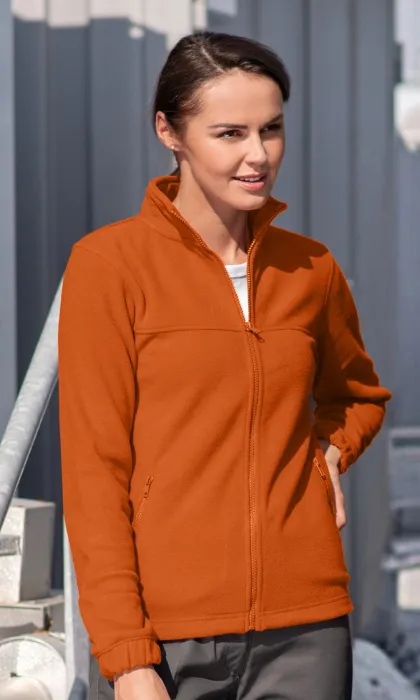 Damen Fleecejacke, orange