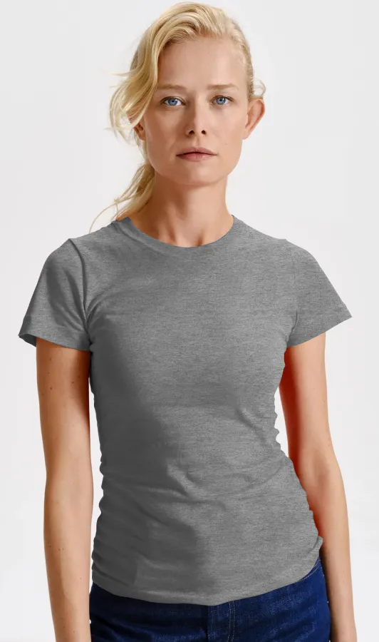 Damen klassisches T-Shirt, dunkelgrauer Marmor Damen klassisches T-Shirt, dunkelgrauer Marmor