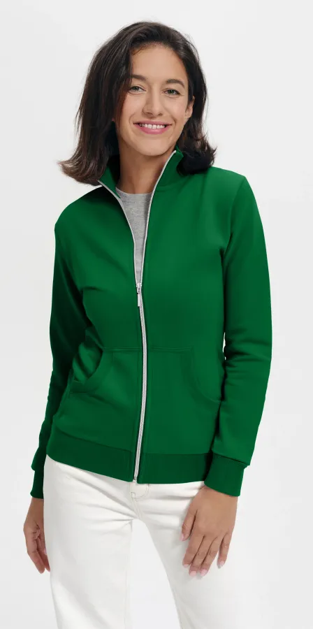 Damen Sweatshirt ohne Kapuze, Grasgrün Damen Sweatshirt ohne Kapuze, Grasgrün
