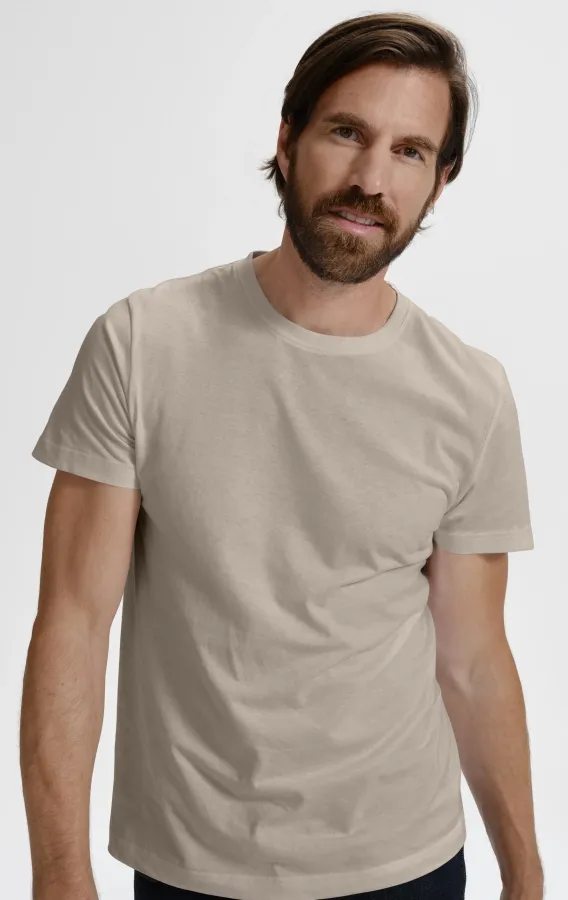 Das einfache T-Shirt der Männer, eisgrau Das einfache T-Shirt der Männer, eisgrau
