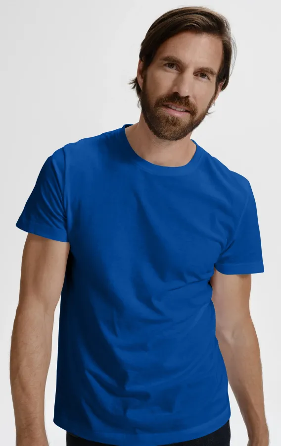 Das einfache T-Shirt der Männer, königsblau Das einfache T-Shirt der Männer, königsblau