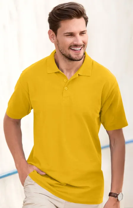 Elegantes Poloshirt für Herren, gelb