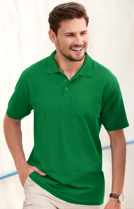 Elegantes Poloshirt für Herren, Grasgrün