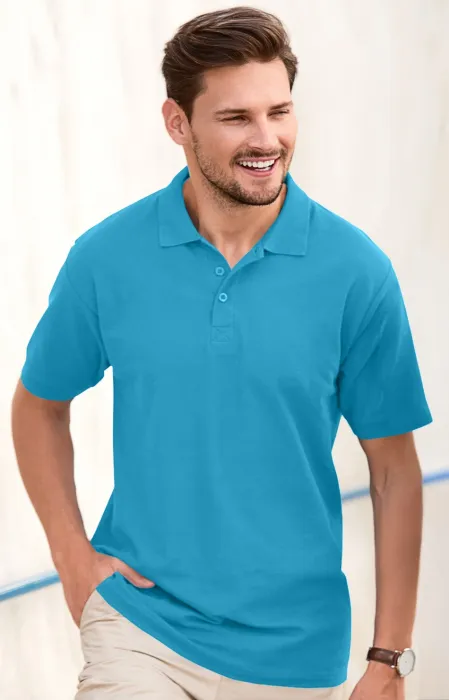 Elegantes Poloshirt für Herren, türkis