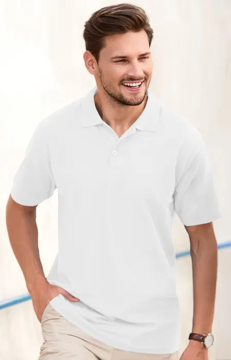 Elegantes Poloshirt für Herren, weiß