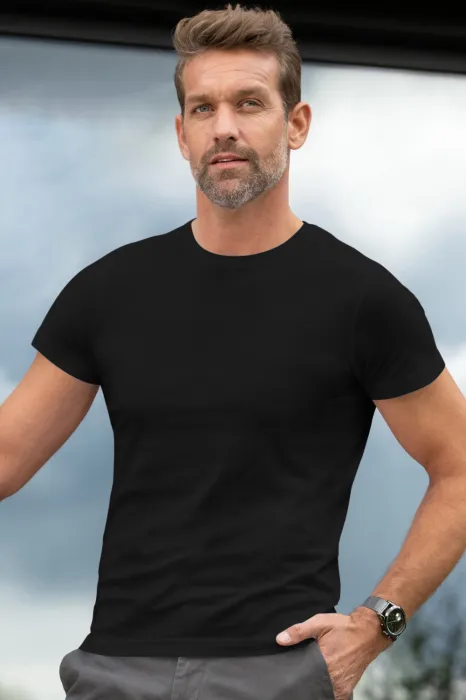 Exklusives Herren-T-Shirt, schwarz