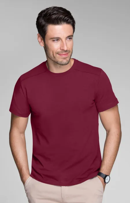 Herren T-Shirt verziert, garnet