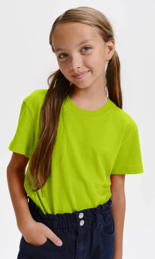 Leichtes Kinder T-Shirt, lindgrün Leichtes Kinder T-Shirt, lindgrün