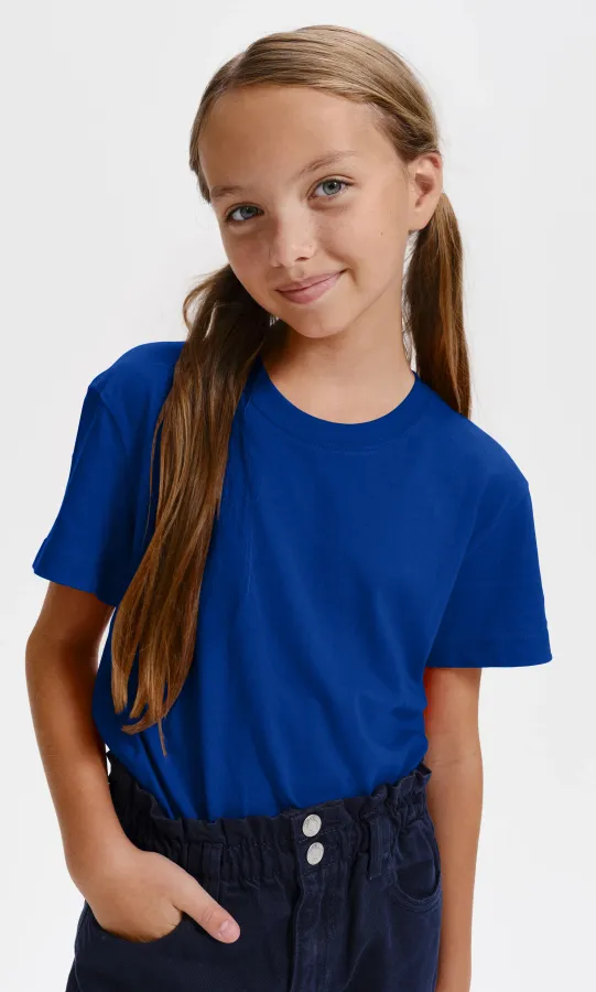 Leichtes Kinder T-Shirt, königsblau Leichtes Kinder T-Shirt, königsblau