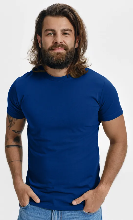 Modisches T-Shirt für Männer, königsblau Modisches T-Shirt für Männer, königsblau