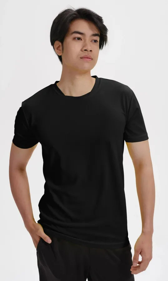 T-Shirt mit asymmetrischem Ausschnitt, schwarz T-Shirt mit asymmetrischem Ausschnitt, schwarz