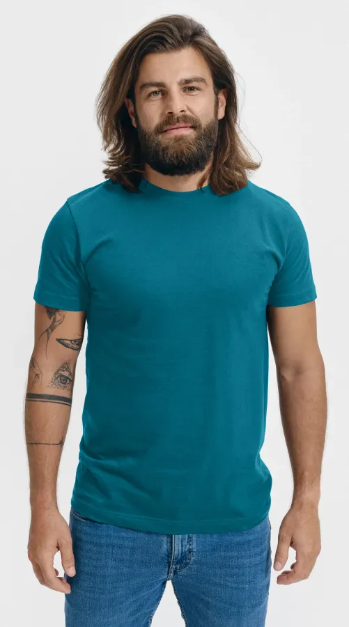 T-Shirt mit höherem Gewicht Unisex, dunkles Türkis T-Shirt mit höherem Gewicht Unisex, dunkles Türkis
