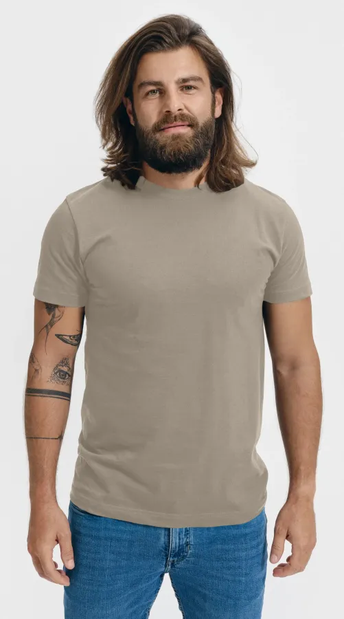 T-Shirt mit höherem Gewicht Unisex, eisgrau T-Shirt mit höherem Gewicht Unisex, eisgrau