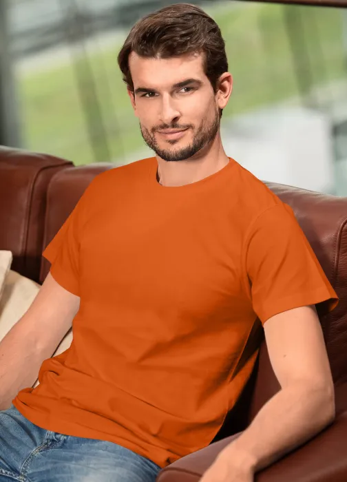 T-Shirt mit höherem Gewicht Unisex, orange