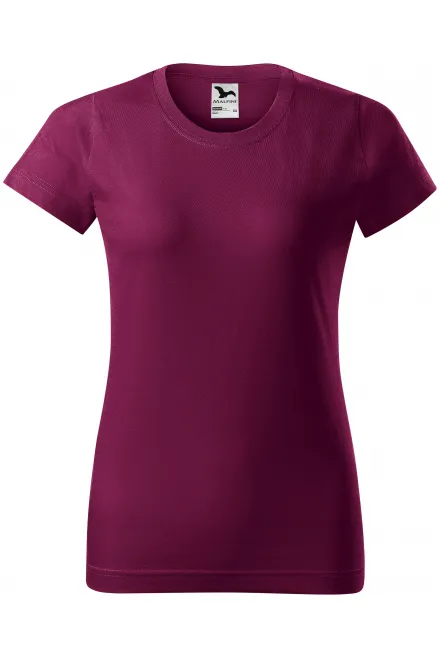Damen einfaches T-Shirt - fuchsie, XS