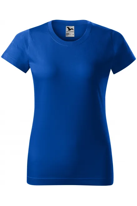 Damen einfaches T-Shirt - königsblau, XS