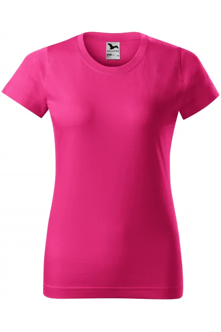 Damen einfaches T-Shirt - lila, XS
