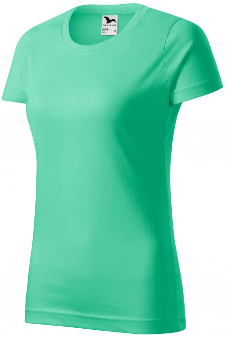 Damen einfaches T-Shirt, Minze, grüne T-Shirts