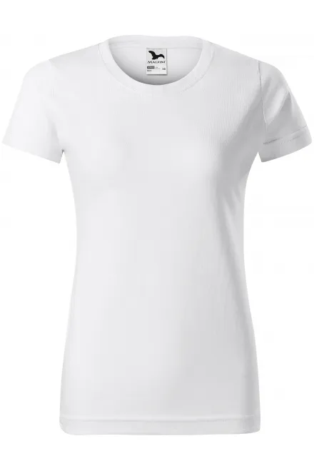 Damen einfaches T-Shirt - weiß, XS