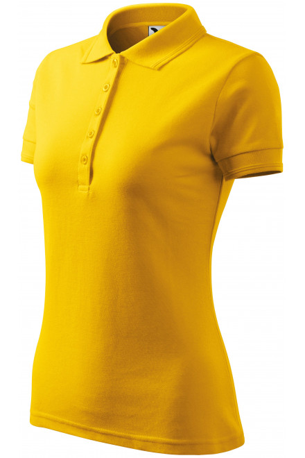 Damen elegantes Poloshirt, gelb, Damen-Poloshirts
