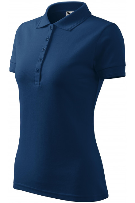 Damen elegantes Poloshirt, Mitternachtsblau, Damen-Poloshirts