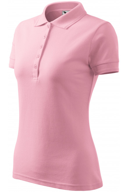 Damen elegantes Poloshirt, rosa, Damen-Poloshirts