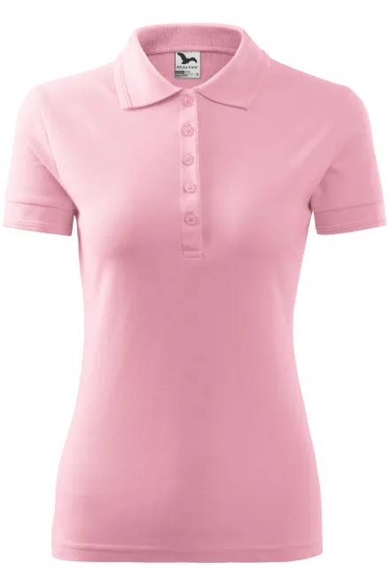 Damen elegantes Poloshirt - rosa, S