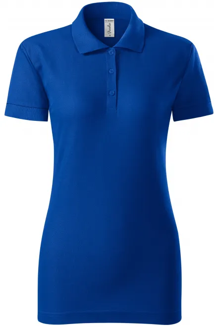 Damen eng anliegendes Poloshirt - königsblau, S