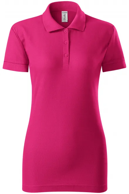 Damen eng anliegendes Poloshirt - lila, S