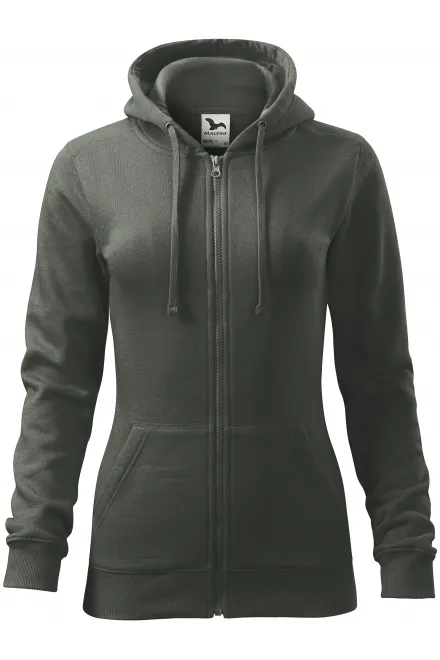 Damen Hoodie mit Kapuze - dunkler Schiefer, M