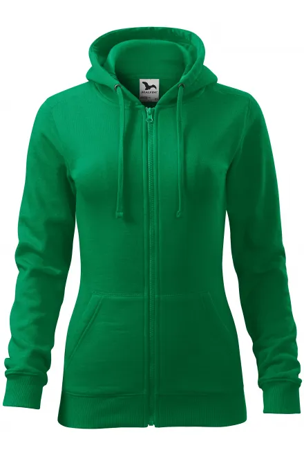 Damen Hoodie mit Kapuze - Grasgrün, M