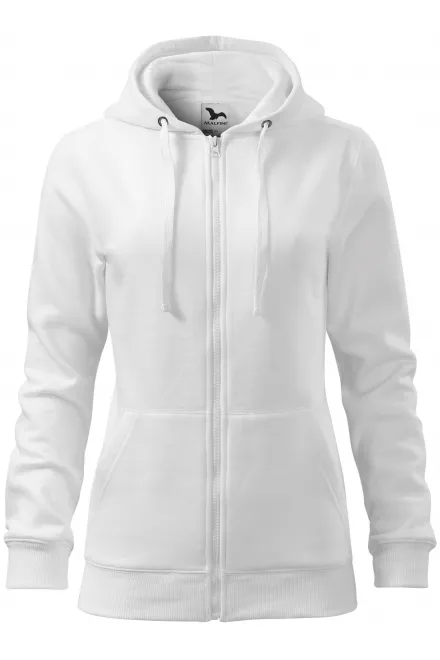 Damen Hoodie mit Kapuze - weiß, M