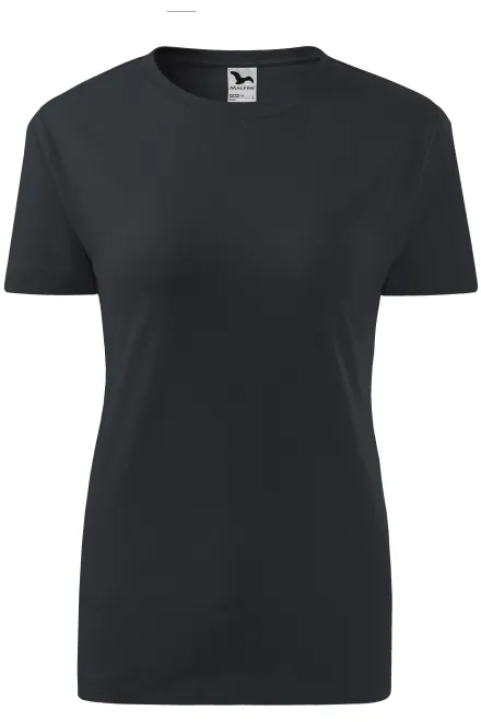 Damen klassisches T-Shirt - Ebenholz Grau, S