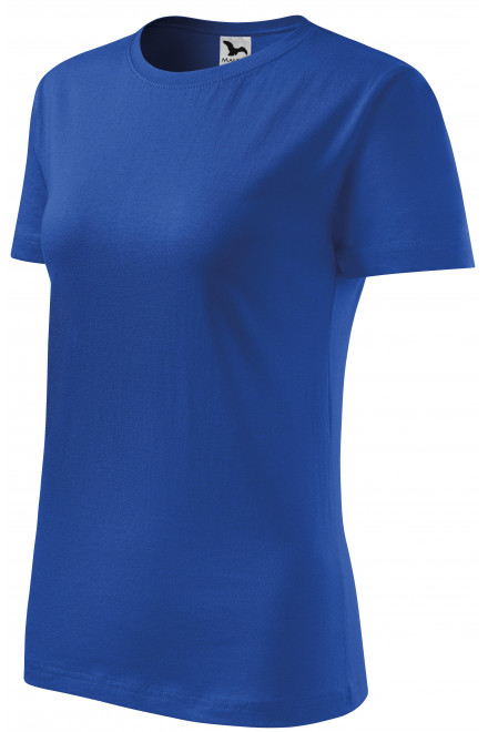 Damen klassisches T-Shirt, königsblau, T-Shirts mit kurzen Ärmeln