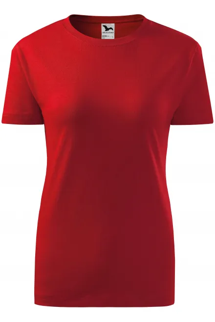 Damen klassisches T-Shirt - rot, S