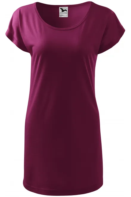 Damen langes T-Shirt/Kleid - fuchsie, M