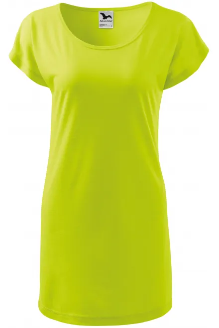 Damen langes T-Shirt/Kleid - lindgrün, M