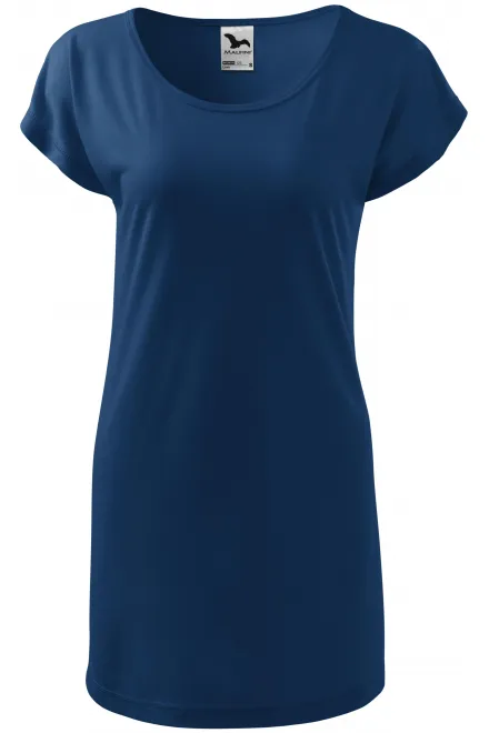 Damen langes T-Shirt/Kleid - Mitternachtsblau, M