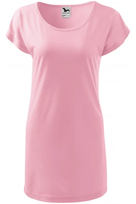 Damen langes T-Shirt/Kleid - rosa, M