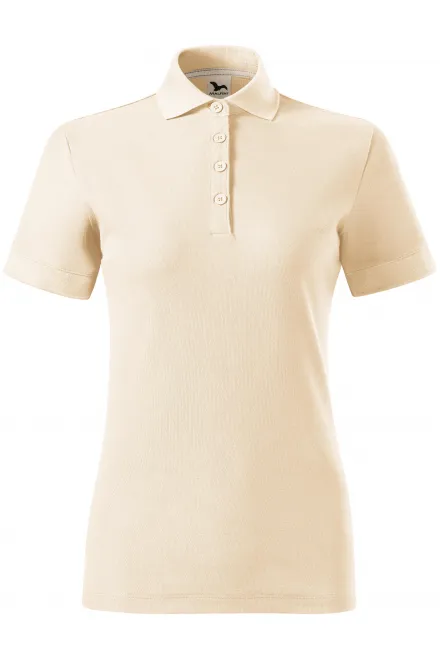 Damen-Poloshirt aus Bio-Baumwolle - mandel, L