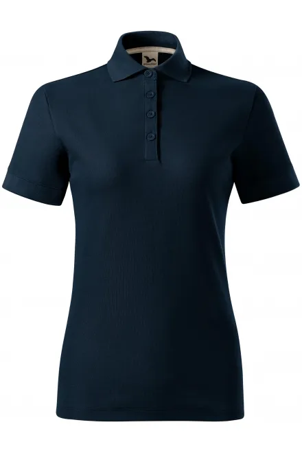 Damen-Poloshirt aus Bio-Baumwolle - dunkelblau, L