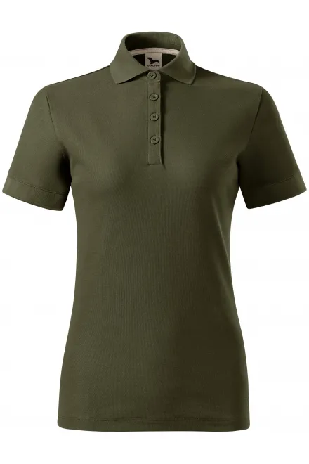 Damen-Poloshirt aus Bio-Baumwolle - military, L